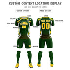 Custom Midnight Green Abstract Breathable Soccer Tops/Sets Jersey