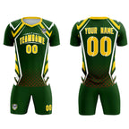 Custom Midnight Green Abstract Breathable Soccer Tops/Sets Jersey
