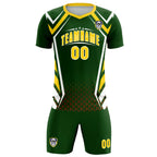 Custom Midnight Green Abstract Breathable Soccer Tops/Sets Jersey