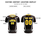 Custom Brown Abstract Breathable Soccer Tops/Sets Jersey