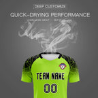 Custom Neon Green Classic Soccer Training Sets Jersey For Adults/Kids