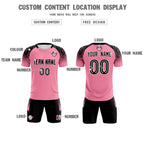 Custom Light Pink Classic Soccer Training Sets Jersey For Adults/Kids