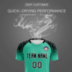 Custom Green Classic Soccer Training Sets Jersey For Adults/Kids