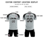 Custom Silver Classic Soccer Training Sets Jersey For Adults/Kids