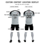Custom Silver Classic Soccer Training Sets Jersey For Adults/Kids