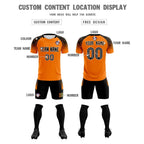 Custom Orange Classic Soccer Training Sets Jersey For Adults/Kids