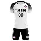 Custom White Classic Soccer Training Sets Jersey For Adults/Kids