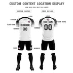 Custom White Classic Soccer Training Sets Jersey For Adults/Kids