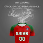 Custom Red Classic Soccer Training Sets Jersey For Adults/Kids