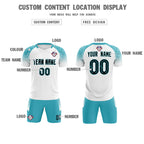 Custom White Classic Soccer Training Sets Jersey For Adults/Kids