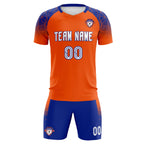 Custom Orange Classic Soccer Training Sets Jersey For Adults/Kids