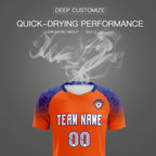 Custom Orange Classic Soccer Training Sets Jersey For Adults/Kids