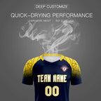 Custom Navy Classic Soccer Training Sets Jersey For Adults/Kids