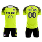 Custom Neon Green Classic Soccer Training Sets Jersey For Adults/Kids
