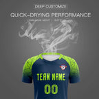 Custom Midnight Blue Classic Soccer Training Sets Jersey For Adults/Kids