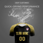 Custom Black Classic Soccer Training Sets Jersey For Adults/Kids