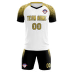 Custom White Classic Soccer Training Sets Jersey For Adults/Kids