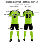 Custom Neon Green Classic Soccer Training Sets Jersey For Adults/Kids