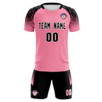 Custom Light Pink Classic Soccer Training Sets Jersey For Adults/Kids
