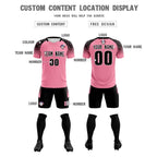 Custom Light Pink Classic Soccer Training Sets Jersey For Adults/Kids