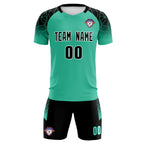 Custom Green Classic Soccer Training Sets Jersey For Adults/Kids