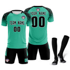 Custom Green Classic Soccer Training Sets Jersey For Adults/Kids