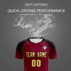 Custom Crimson Classic Soccer Training Sets Jersey For Adults/Kids