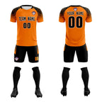 Custom Orange Classic Soccer Training Sets Jersey For Adults/Kids