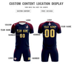 Custom Navy Classic Soccer Training Sets Jersey For Adults/Kids