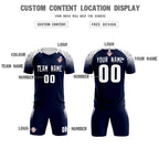 Custom Navy Classic Soccer Training Sets Jersey For Adults/Kids