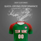 Custom Kelly Green Classic Soccer Training Sets Jersey For Adults/Kids