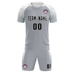 Custom Silver Classic Soccer Training Sets Jersey For Adults/Kids