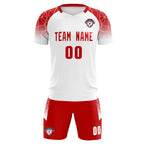 Custom White Classic Soccer Training Sets Jersey For Adults/Kids