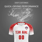 Custom White Classic Soccer Training Sets Jersey For Adults/Kids