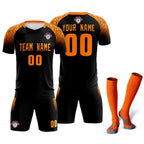 Custom Black Classic Soccer Training Sets Jersey For Adults/Kids