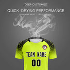 Custom Neon Green Classic Soccer Training Sets Jersey For Adults/Kids