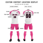 Custom White Classic Soccer Training Sets Jersey For Adults/Kids