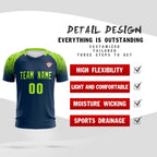 Custom Midnight Blue Classic Soccer Training Sets Jersey For Adults/Kids