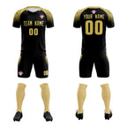 Custom Black Classic Soccer Training Sets Jersey For Adults/Kids