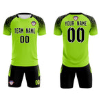 Custom Neon Green Classic Soccer Training Sets Jersey For Adults/Kids