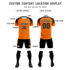 Custom Orange Classic Soccer Training Sets Jersey For Adults/Kids