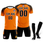 Custom Orange Classic Soccer Training Sets Jersey For Adults/Kids