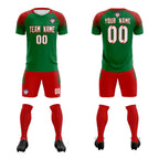 Custom Kelly Green Classic Soccer Training Sets Jersey For Adults/Kids