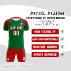 Custom Kelly Green Classic Soccer Training Sets Jersey For Adults/Kids