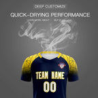 Custom Navy Classic Soccer Training Sets Jersey For Adults/Kids