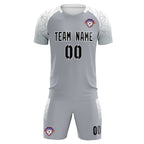 Custom Silver Classic Soccer Training Sets Jersey For Adults/Kids
