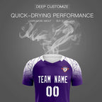 Custom Purple Classic Soccer Training Sets Jersey For Adults/Kids