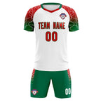 Custom White Classic Soccer Training Sets Jersey For Adults/Kids