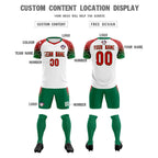 Custom White Classic Soccer Training Sets Jersey For Adults/Kids