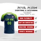 Custom Midnight Blue Classic Soccer Training Sets Jersey For Adults/Kids